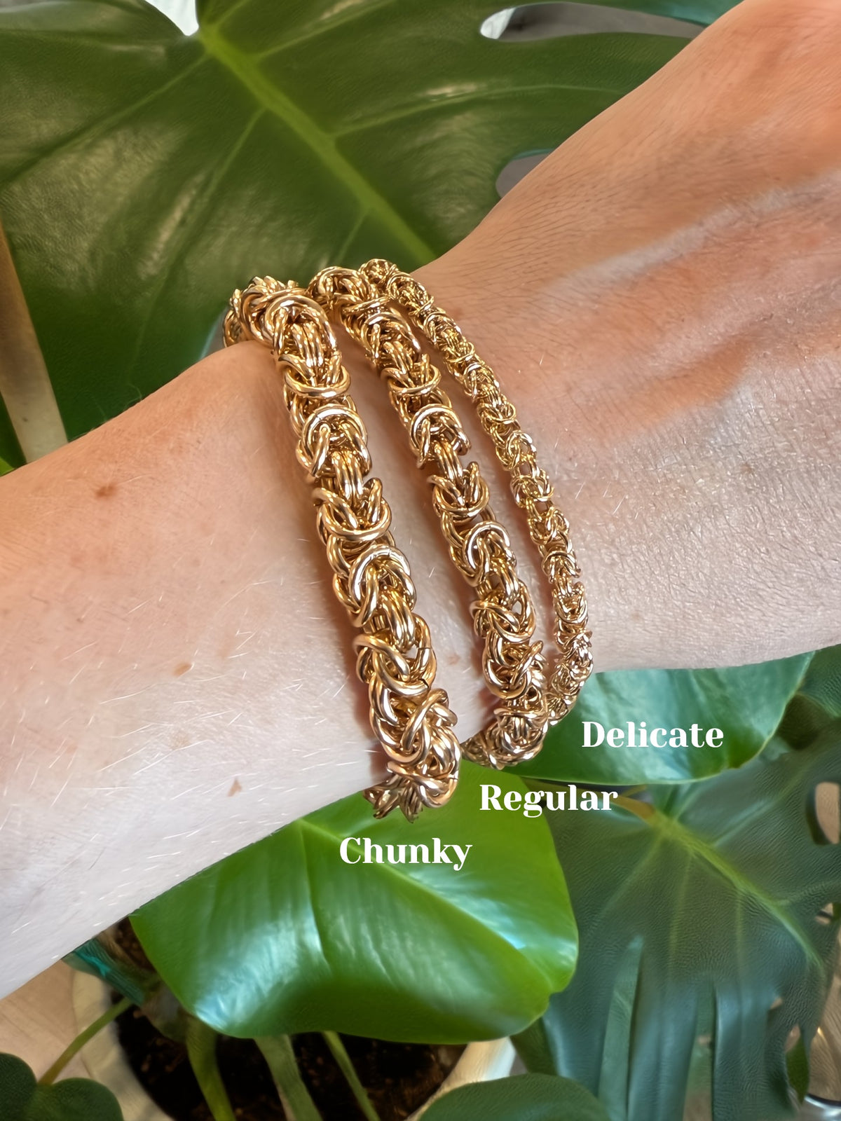 Byzantine Chainmaille Bracelet in 14K Gold Fill