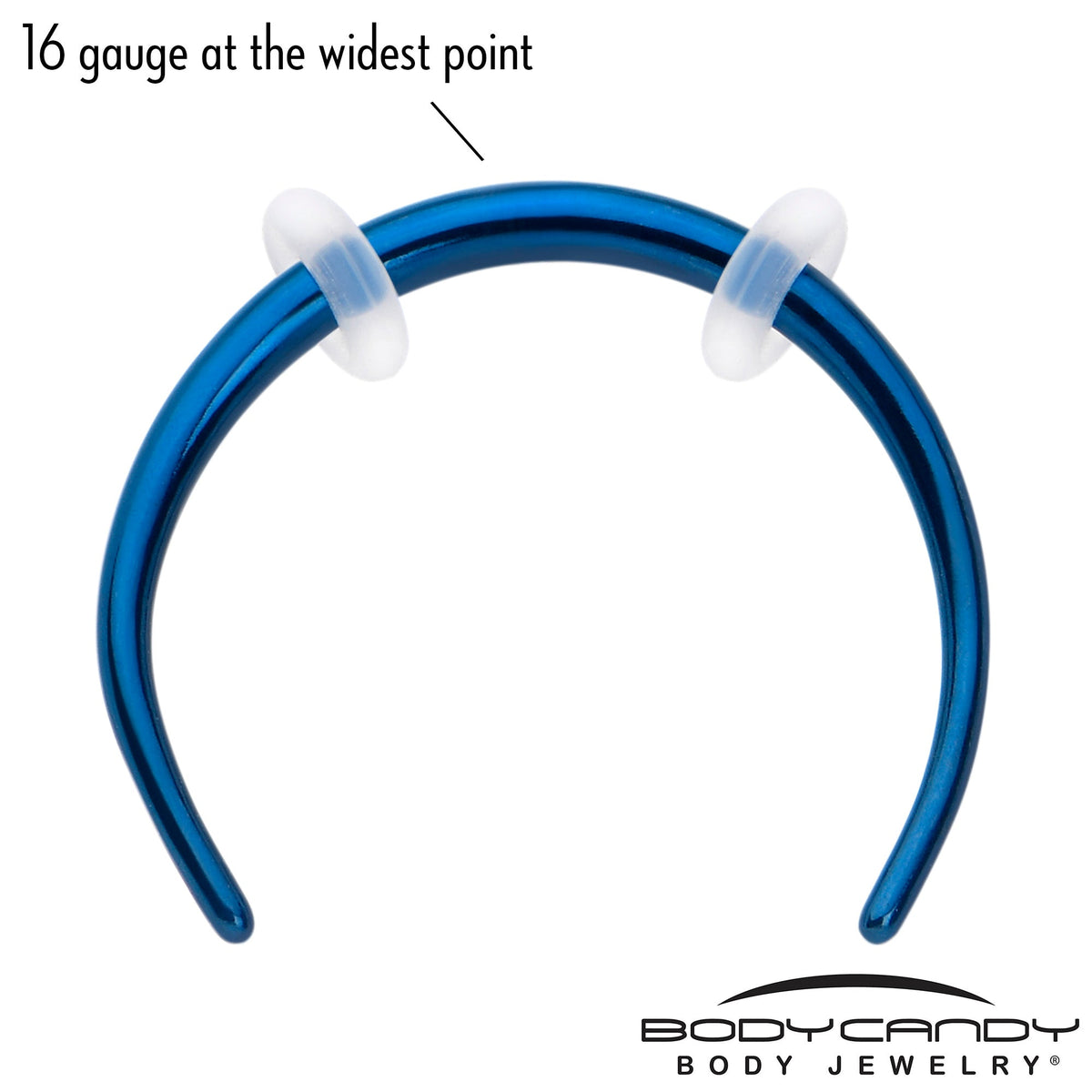 16G 3/8 Blue Pincher Crescent Taper