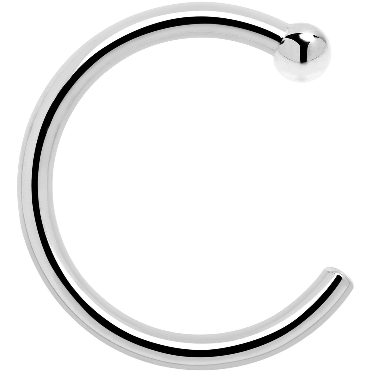 Real Platinum Nose Hoop - Hypoallergenic & Luxurious