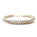 Handcrafted Foxtail Chainmaille Bracelet - Sterling Silver | Artisan Jewelry