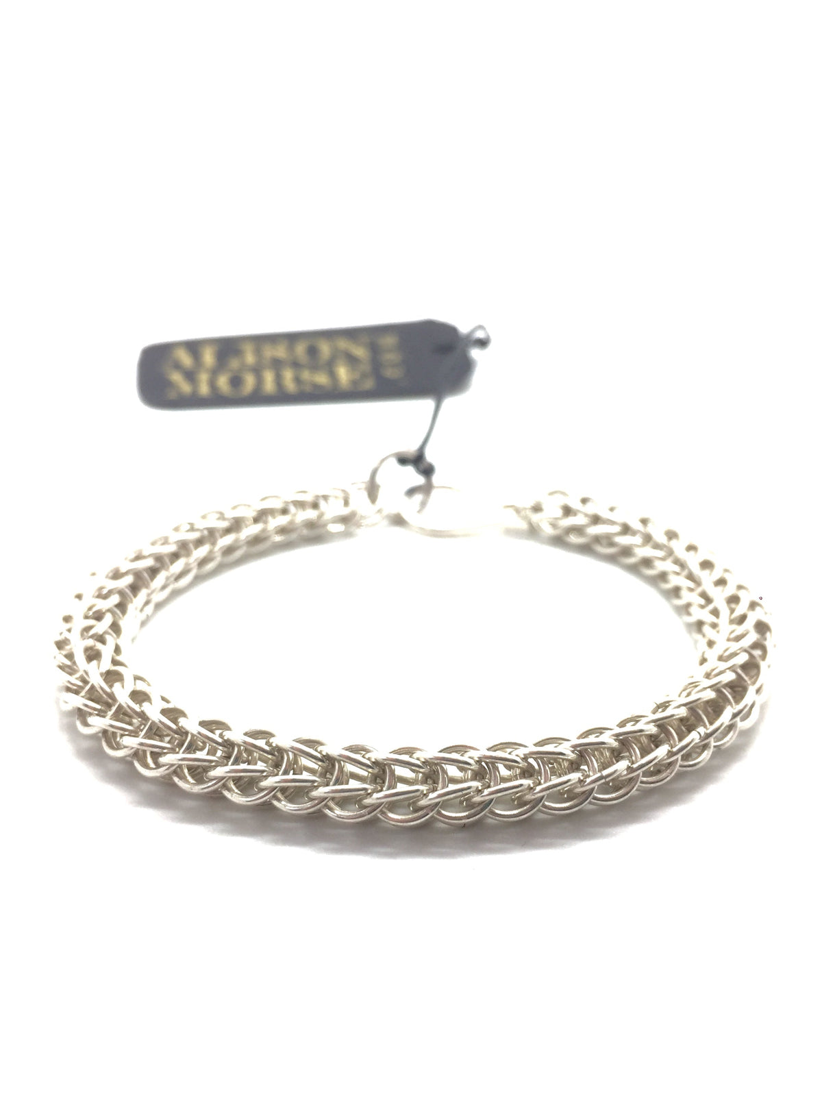 Handcrafted Foxtail Chainmaille Bracelet - Sterling Silver | Artisan Jewelry
