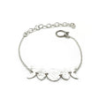 Moon Phase Bracelet in Sterling Silver